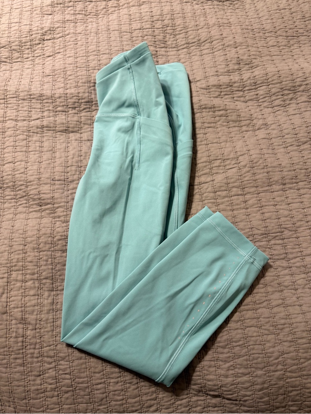 Lululemon Swift Speed High-Rise Crop Blue Running Leggings LW6CUZS Size 2
